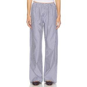Donni. Striped Blue Pop Simple Pants Size XS